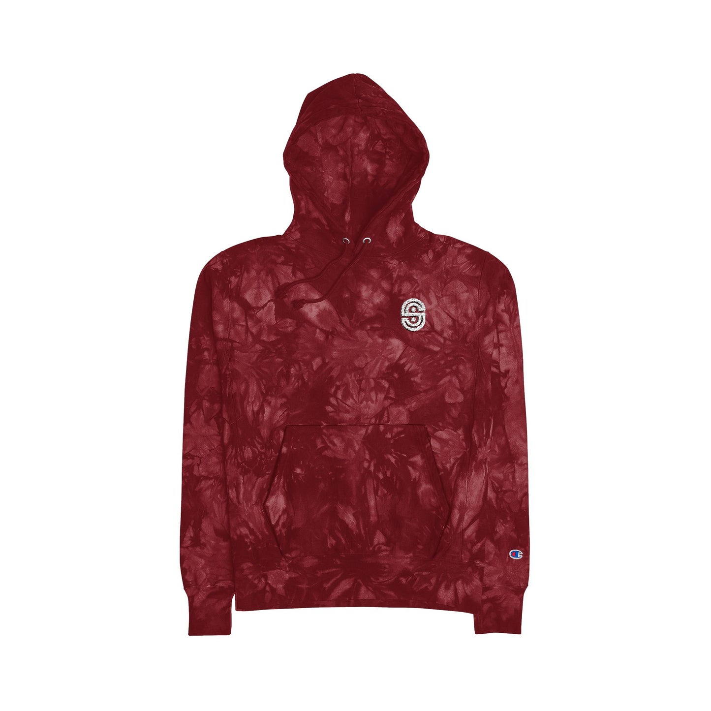 Embroidered Tie-Dye Hoodie