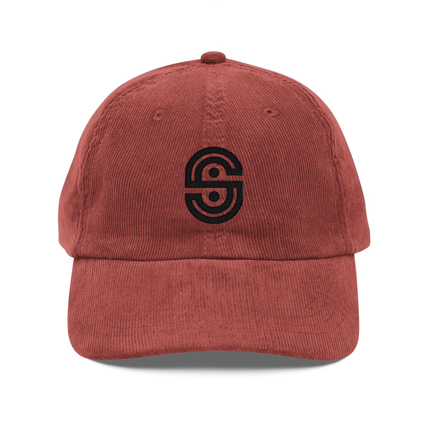 Embroidered Corduroy Cap
