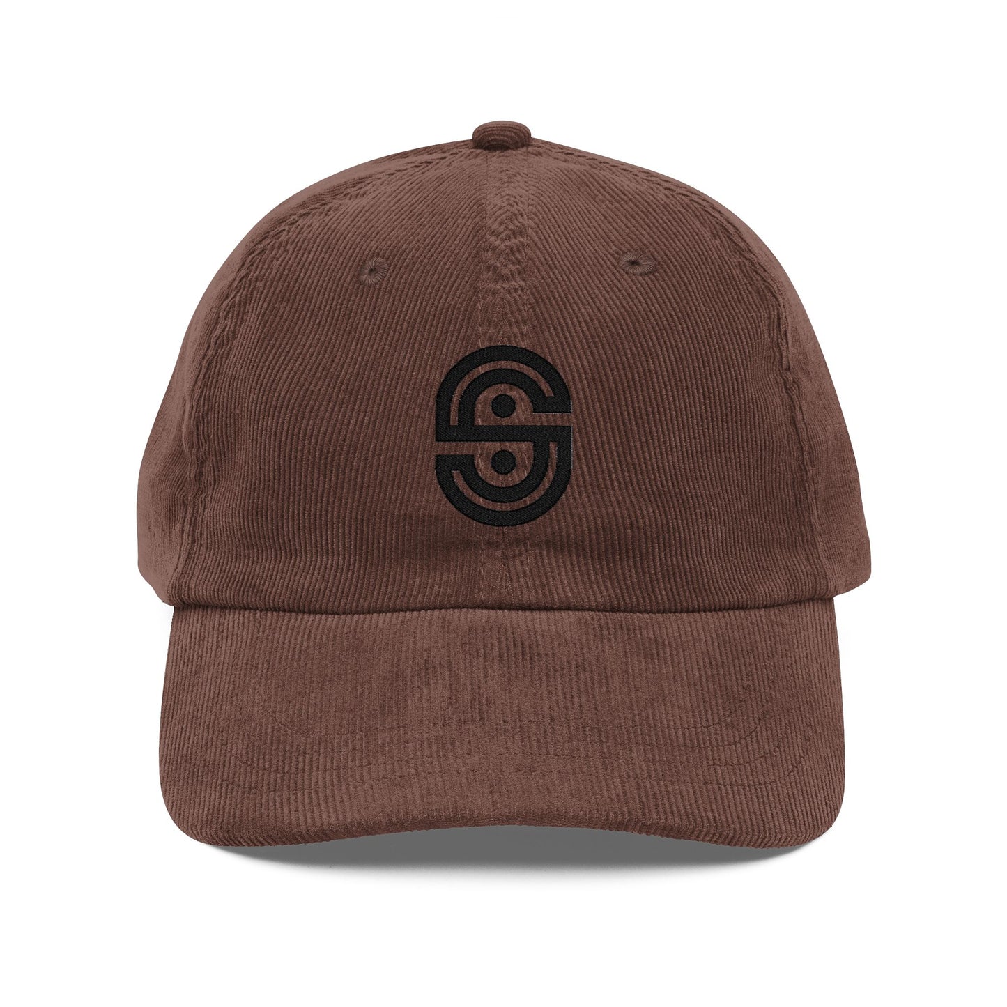 Embroidered Corduroy Cap